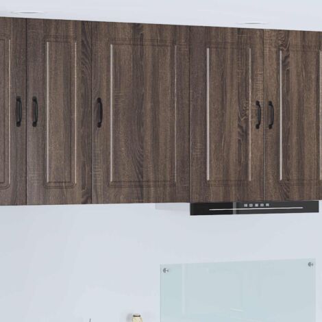 Armoire de cuisine-Meuble de cuisine-Armoire de rangement Kalmar Chêne brun 40 x 31 x 80 cm 368865 (1/5)
