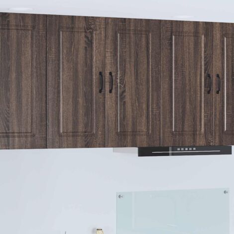 Armoire de cuisine-Meuble de cuisine-Armoire de rangement Kalmar Chêne brun 80 x 31 x 80 cm 567091 (1/5)