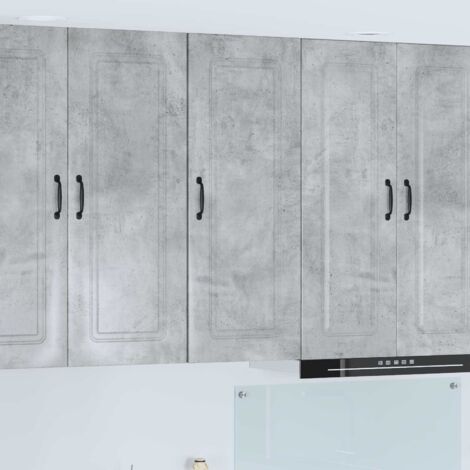 Armoire de cuisine-Meuble de cuisine-Armoire de rangement Kalmar Gris béton 40 x 31 x 100 cm 271073 (1/5)