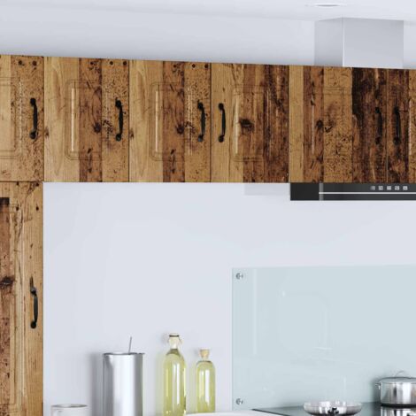 Armoire de cuisine-Meuble de cuisine-Armoire de rangement Kalmar 2 pcs Bois ancien 30 x 31 x 40 cm (1/5)