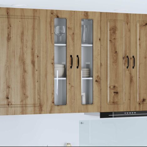 Armoire de cuisine-Meuble de cuisine-Armoire de rangement Kalmar Chêne artisanal 60 x 31 x 100 cm 310123 (1/5)