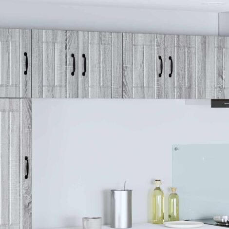 Armoires murales de cuisine 2 pcs-Meuble de cuisine murale-Armoire suspendue de rangement Gris Sonoma 60 x 31 x 40 cm (1/5)
