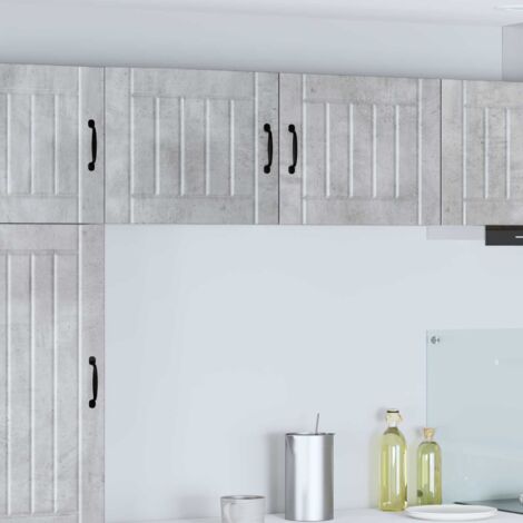 Armoire de cuisine-Meuble de cuisine-Armoire de rangement Lucca Gris béton 50 x 31 x 40 cm (1/5)