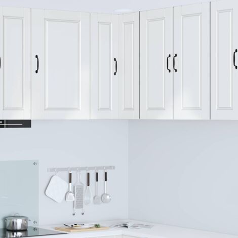 Armoire de cuisine avec étagère-Meuble de cuisine-Armoire de rangement Blanc brillant 57 x 57 x 80 cm (1/5)