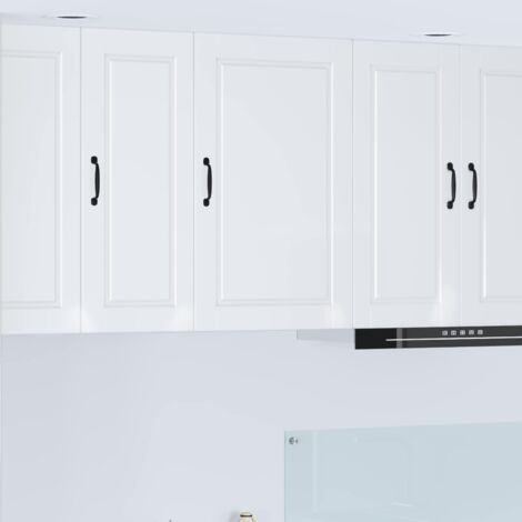 Armoire de cuisine avec étagère-Meuble de cuisine-Armoire de rangement Blanc brillant 50 x 31 x 80 cm (1/5)