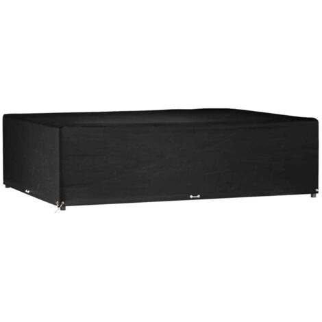 Housse de salon de jardin-Housse de mobilier de jardin 16 œillets 300x200x75cm rectangulaire (1/5)