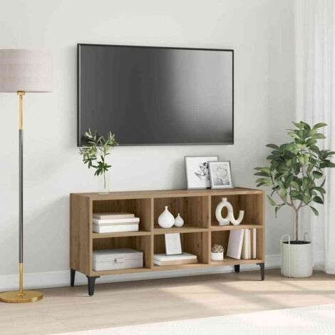 Ensemble meuble TV-Banc TV-Meuble Télé Marron 103,5 x 30 x 50 cm Bois d'ingénierie 973099 (1/5)