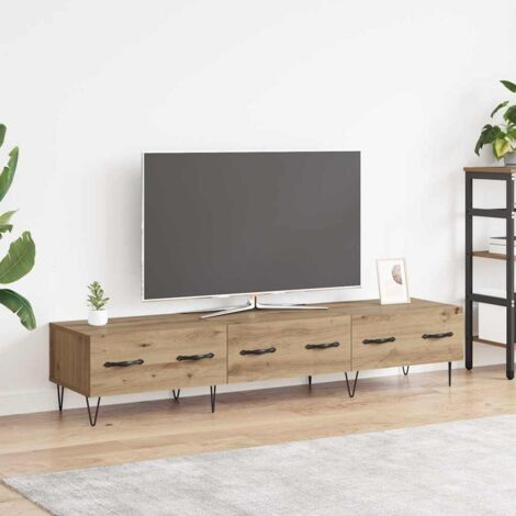 Meuble TV-Banc TV-Meuble Télé chêne artisanal 150 x 36 x 30 cm Bois d'ingénierie 409020