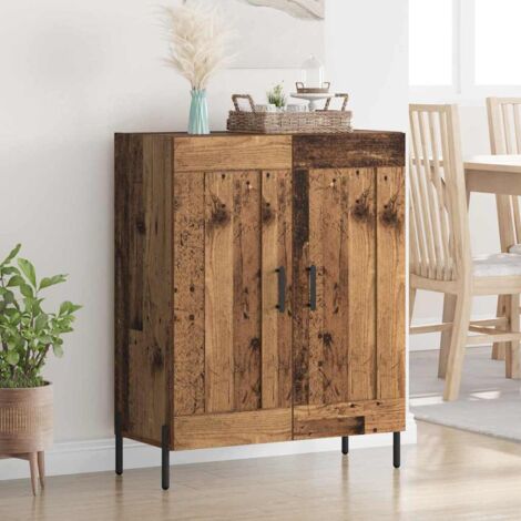 Buffet-Meuble de rangement Bois Ancien 69,5 x 34 x 90 cm Bois d'ingénierie et fer 316154 (1/5)