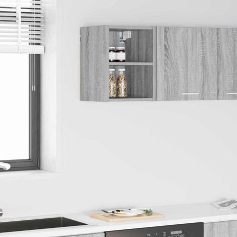 Armoire suspendue avec stockage-Armoire murale-Meuble de rangement murale Gris Sonoma 30 x 29,5 x 40 cm (1/5)