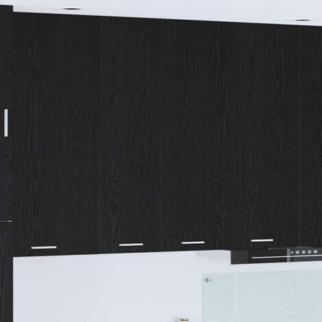 Armoire suspendue-Armoire murale-Meuble de rangement murale Chêne noir 60 x 31 x 100 cm Bois d'ingénierie (1/5)