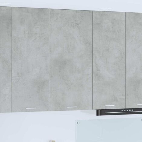 Armoire suspendue-Armoire murale-Meuble de rangement murale Gris béton et Blanc 50 x 31 x 100 cm (1/5)