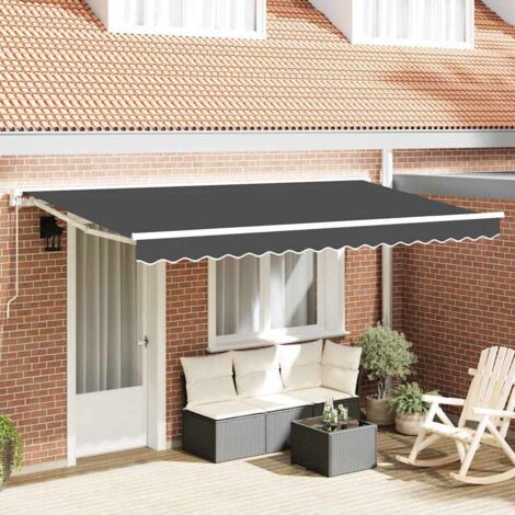 Cadre d'auvent-Support d'auvent Anthracite 350 x 200 cm (1/5)
