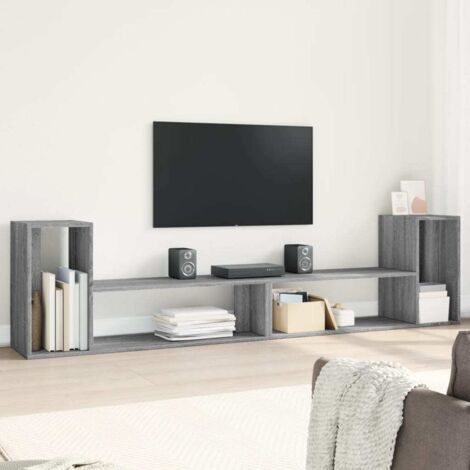 Meubles TV 2 pcs-Banc TV-Meuble Télé sonoma gris 100x30x50 cm bois d'ingénierie 965513 (1/5)