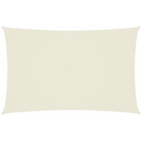 Voile de parasol/Toile d'ombrage Tissu Oxford rectangulaire 2x4,5 m Crème 31619 (1/5)