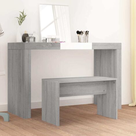 Tabouret de toilette Tabouret de bar Chaise de bar - Sonoma gris 70x35x45 cm Bois d'ingénierie BV591868 - BonneVie (1/5)