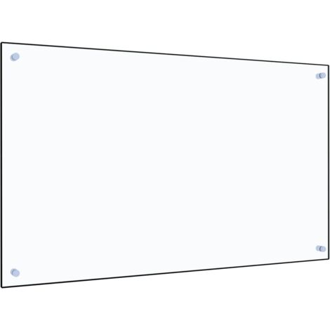 Crédence Cuisine Fond de hotte - Dosseret de cuisine Transparent 100 x 60 cm Verre trempé BV788025