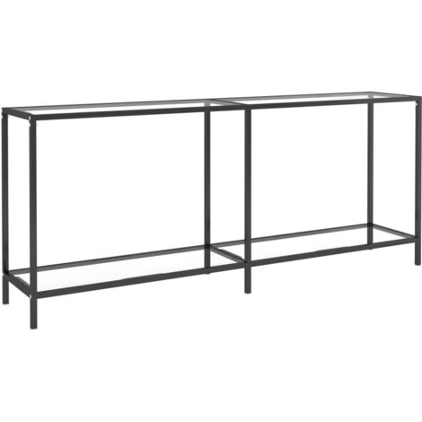 Console Table d'appoint - Meuble d'entrée Transparent 180x35x75,5 cm Verre trempé BV696136 - BonneVie (1/5)