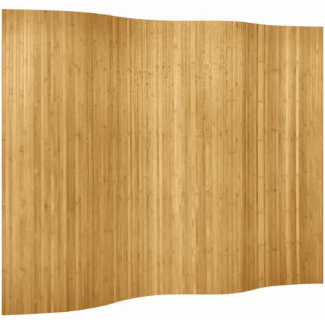 Paravent Cloison de séparation, Pour Jardin, Balcon, Terrasse Bambou naturel 250x165 cm OIB9748E (1/4)