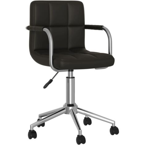 Chaise de salle à manger pivotante - Chaise à dîner Noir Similicuir BV876859 - BonneVie (1/5)