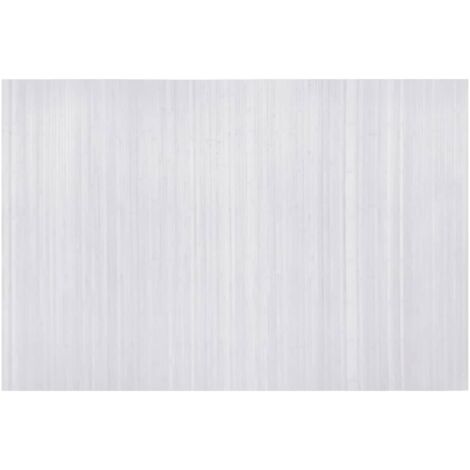 Paravent Cloison de séparation, Pour Jardin, Balcon, Terrasse Bambou Blanc 250 x 165 cm OIB9753E (1/4)