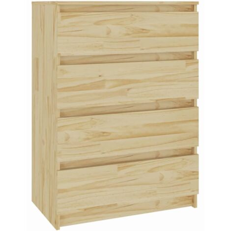 Armoire d'appoint Design moderne, Armoire Etagère de rangement, 60x36x84 cm Bois de pin massif OIB2248E (1/5)