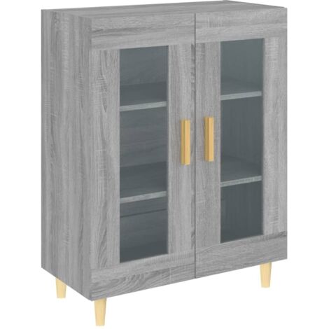 Buffet Commode Armoire Luxueux, pour Salon Chambre Entrée Cuisine, Sonoma gris 69,5x34x90 cm Bois d'ingénierie OIB7388E (1/5)