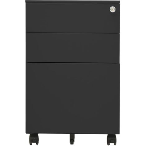Classeur mobile Design moderne, Armoire Etagère de rangement, Anthracite 39x45x60 cm Acier OIB2772E (1/5)