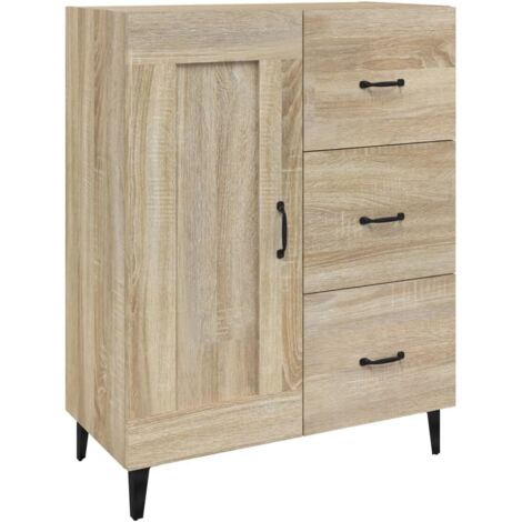 Buffet Commode Armoire Luxueux, pour Salon Chambre Entrée Cuisine, Chêne sonoma 69,5x34x90 cm Bois d'ingénierie OIB8432E (1/5)