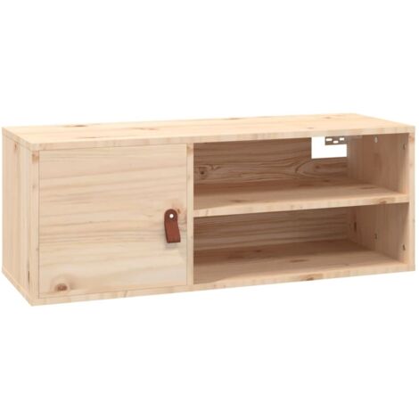 Armoire murales Design moderne, Armoire Etagère de rangement, 80x30x30 cm Bois de pin massif OIB9178E (1/5)