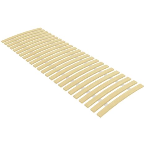 Sommier à lattes, Résistant et confortable, Cadre à lattes avec 24 lattes 70x200 cm OIB5537E (1/5)