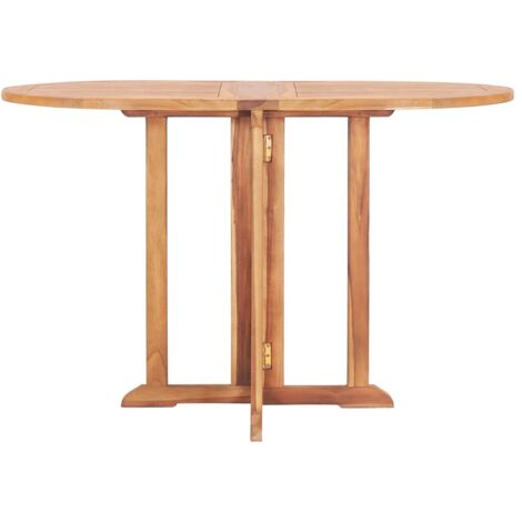 Table de jardin pliable Table d'appoint, Table de Balcon, papillon 120x70x75 cm Bois teck solide OIB1968E (1/5)