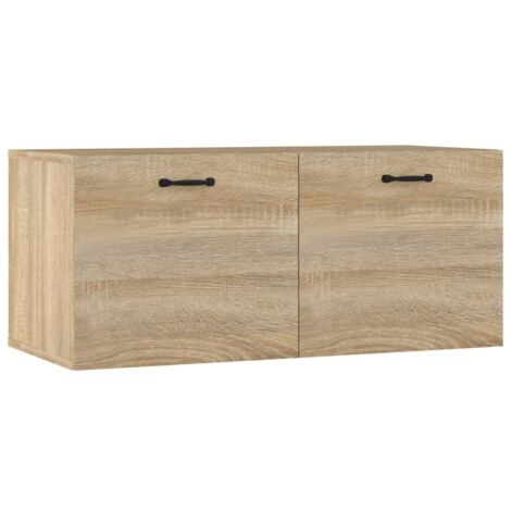 Armoire murales Design moderne, Armoire Etagère de rangement, Chêne sonoma 80x35x36,5 cm Bois d'ingénierie OIB4482E (1/5)