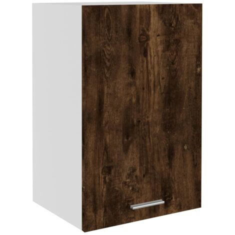 Armoire suspendue Design moderne, Armoire Etagère de rangement, Chêne fumé 39,5x31x60 cm Bois d'ingénierie OIB4074E (1/5)