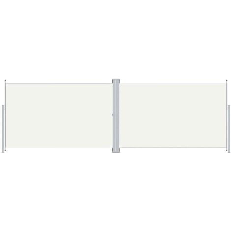 Auvent Marquise latéral rétractable, Store Banne pour Jardin Balcon Terrasse, Crème 200x600 cm OIB8685E (1/5)