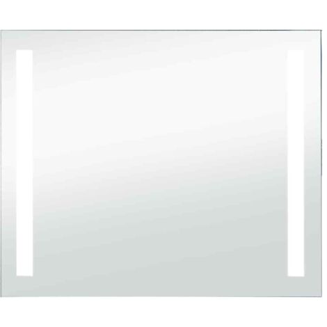 Miroir mural à LED Luxueux, Miroir pour salle de bain, 80 x 60 cm OIB8823E (1/5)