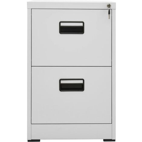 Classeur Design moderne, Armoire Etagère de rangement, Gris clair 46x62x72,5 cm Acier OIB7657E (1/5)