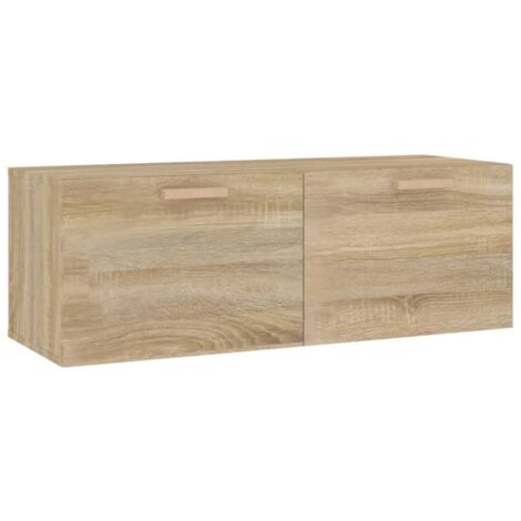 Armoire murales Design moderne, Armoire Etagère de rangement, Chêne sonoma 100x36,5x35 cm Bois d'ingénierie OIB2117E (1/5)