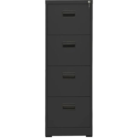 Classeur Design moderne, Armoire Etagère de rangement, Anthracite 46x62x133 cm Acier OIB1998E (1/5)
