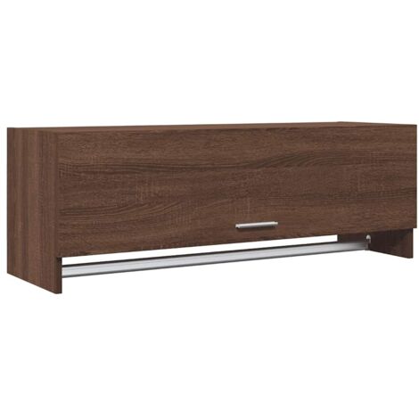 Garde-robe Design moderne, Armoire Etagère de rangement, Chêne marron 100x32,5x35 cm Bois d'ingénierie OIB7634E (1/5)