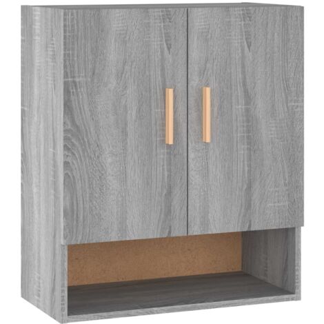 Armoire murales Design moderne, Armoire Etagère de rangement, Sonoma gris 60x31x70 cm Bois d'ingénierie OIB5790E (1/5)