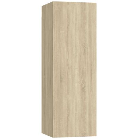 Meuble TV, Étagère TV, Meuble de Salon, Chêne sonoma 30,5x30x90 cm Aggloméré OIB5553E (1/5)