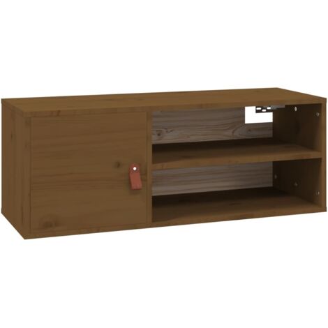 Armoire murales Design moderne, Armoire Etagère de rangement, Marron miel 80x30x30 cm Bois de pin massif OIB7882E (1/5)
