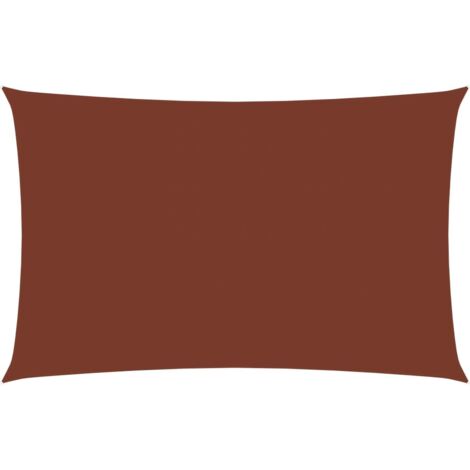 FIMEI Voile de parasol Tissu Oxford rectangulaire 3x5 m Terre cuite (1/5)