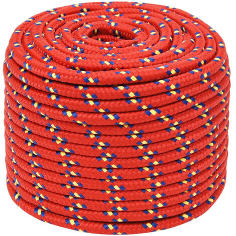 Corde de bateau, Corde de Chanvre, pour la Décoration, le Bricolage, le Jardinage Rouge 14 mm 100 m Polypropylène OIB3526E (1/5)
