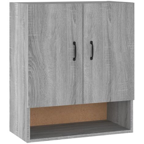 Armoire murales Design moderne, Armoire Etagère de rangement, Sonoma gris 60x31x70 cm Bois d'ingénierie OIB2447E (1/5)