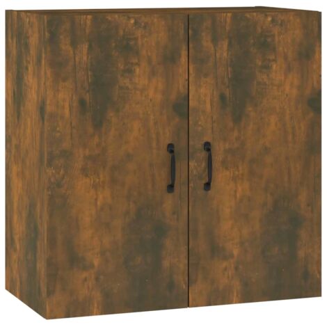 Armoire murales Design moderne, Armoire Etagère de rangement, Chêne fumé 60x31x60 cm Bois d'ingénierie OIB8576E (1/5)