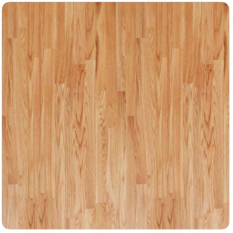 Plateau de table Design Moderne, Dessus de table de salle à manger, carré Marron clair90x90x1,5cm Bois chêne traité OIB6112E (1/4)
