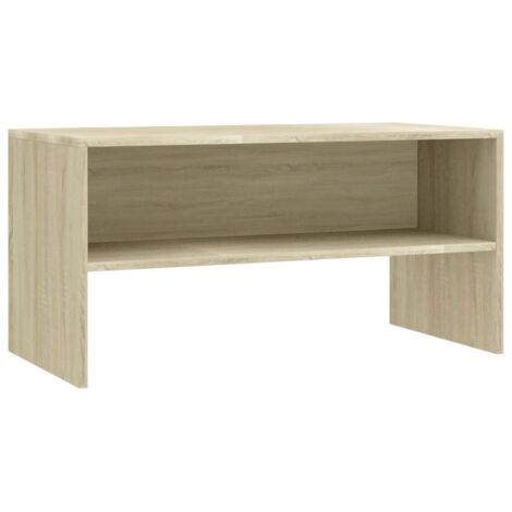 Meuble TV, Étagère TV, Meuble de Salon, Chêne sonoma 80 x 40 x 40 cm Aggloméré OIB1824E (1/5)