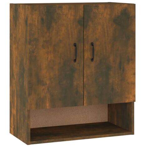 Armoire murales Design moderne, Armoire Etagère de rangement, Chêne fumé 60x31x70 cm Bois d'ingénierie OIB7840E (1/5)